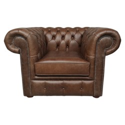 Vintage Leather Club Chair 